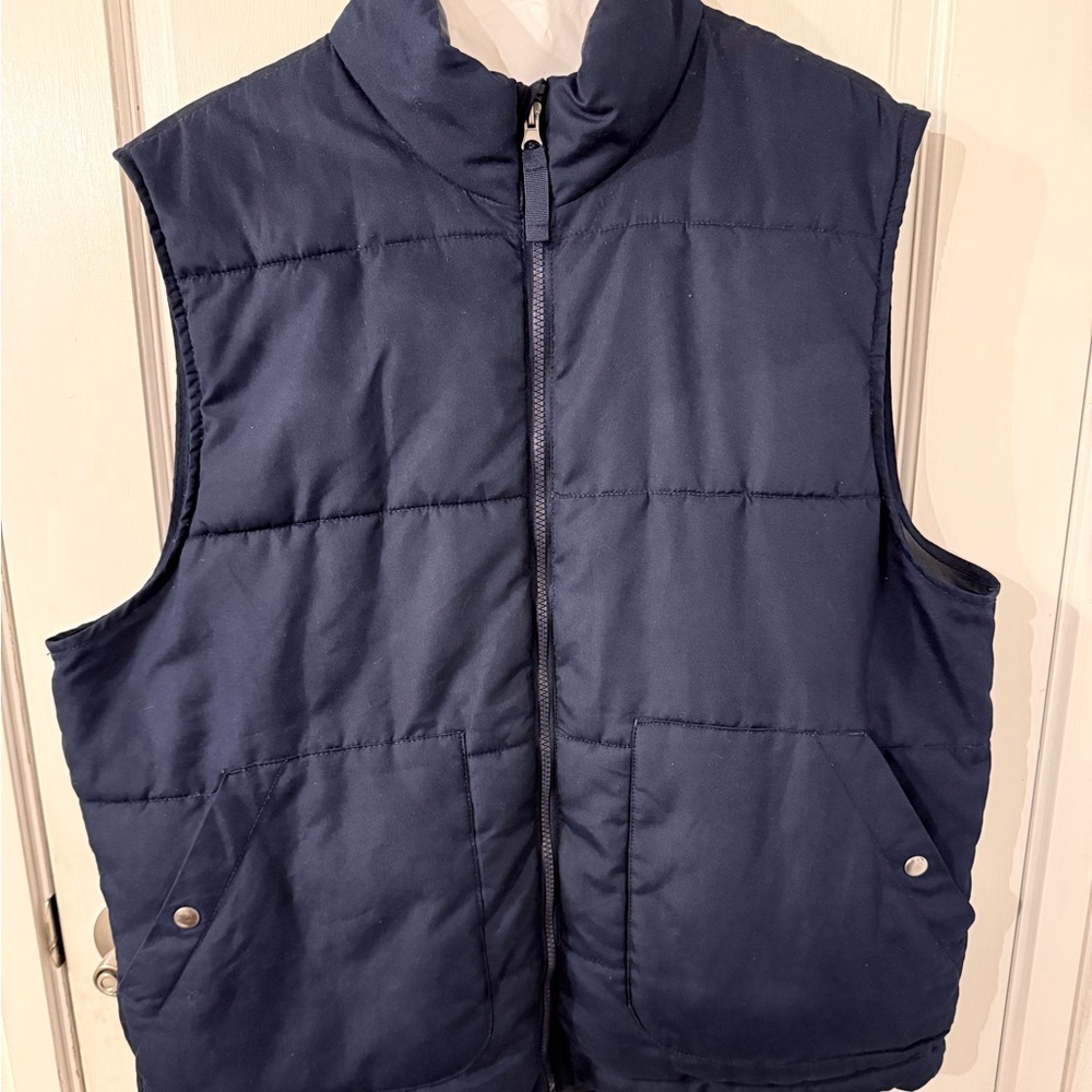 St. John's Bay Dark Blue Quilted Vest